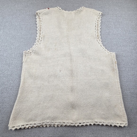 Vintage 90's Tiara International Christmas Sweater Vest Women's M Embroidered - Picture 11 of 12